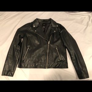 Forever 21 black faux leather jacket